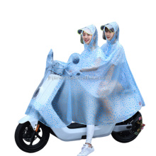 custom adult transparent cycling rain poncho double person impermeable motor motorcycle raincoat for men's
